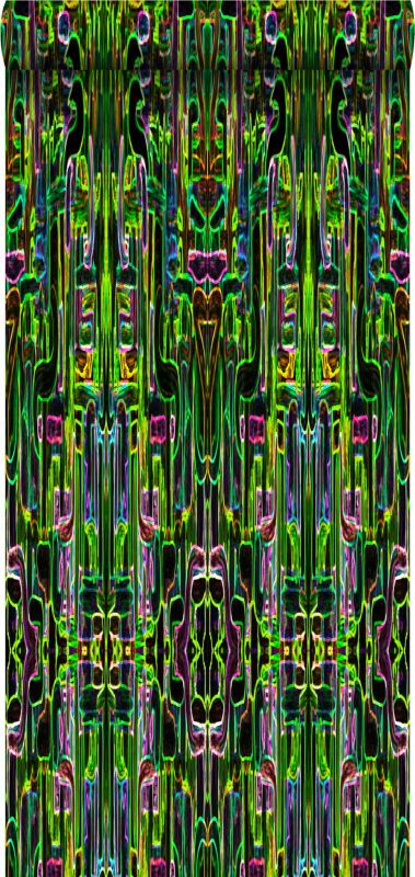 Tapeta XXL Origin Wallcoverings motyw gorączki dżungli czarnym 50 x 900 cm - 1 rol.