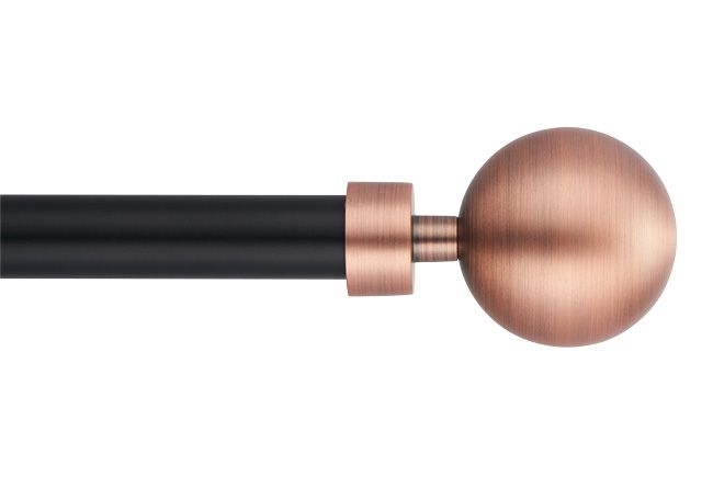 Zakończenie karnisza Modern 19 mm miedź