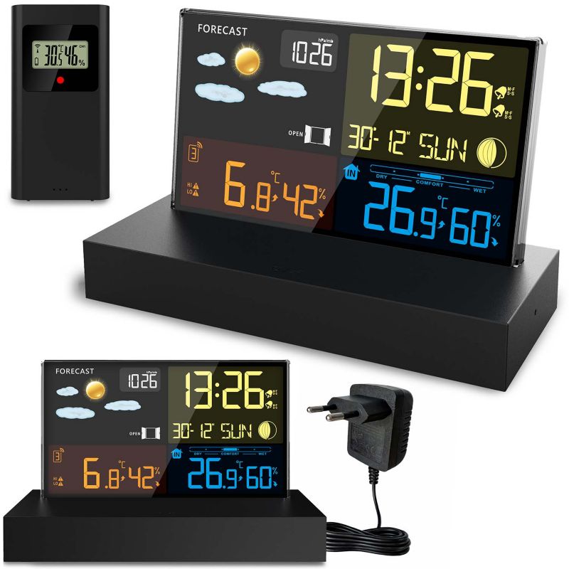 Stacja pogody Berdsen BD-912 pogodowa bezprzewodowa cyfrowa higrometr barometr 1szt.