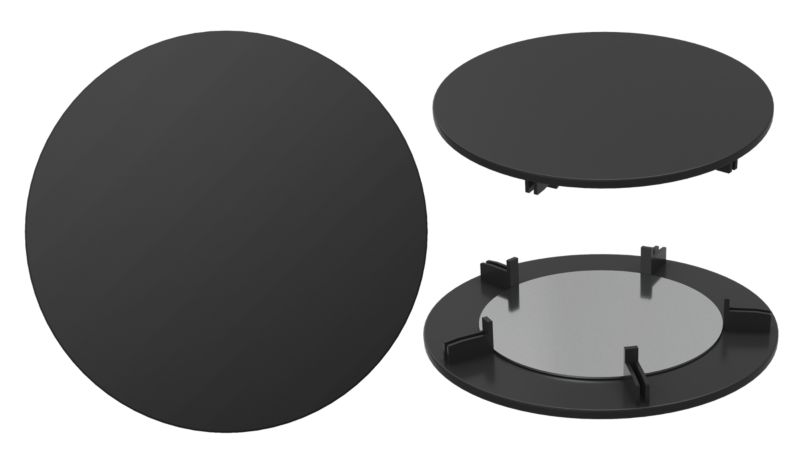 Maskownica Zaślepka Do Zlewozmywaka Odpływu Czarna Okrągła Korek Syfon 1 szt.