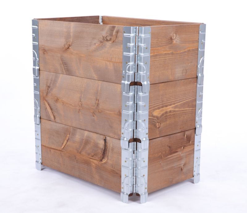 Skrzynia na warzywa MODO24 60x60x40 cm impregnowane brązowe drewno 1 szt.