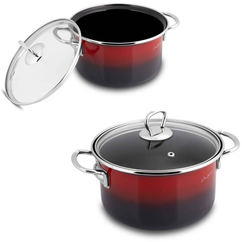 Garnek Lamart Email LT1183 Z Pokrywą 22 cm 4,3L 1szt