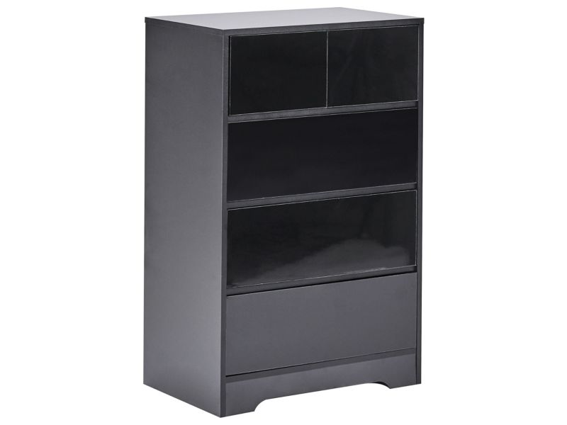 Komoda 5 szuflad Alberta Czarny 1 szt.