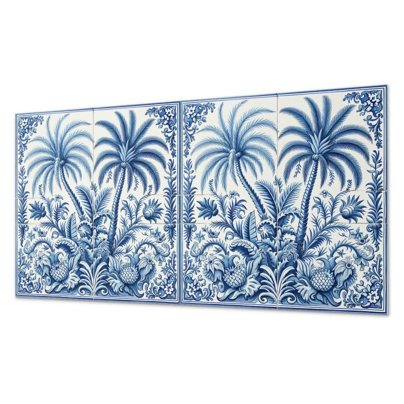 Płytki Winylowe ArtPrintCave 40x20 cm Tropikalny wzór roślinny 10 szt.