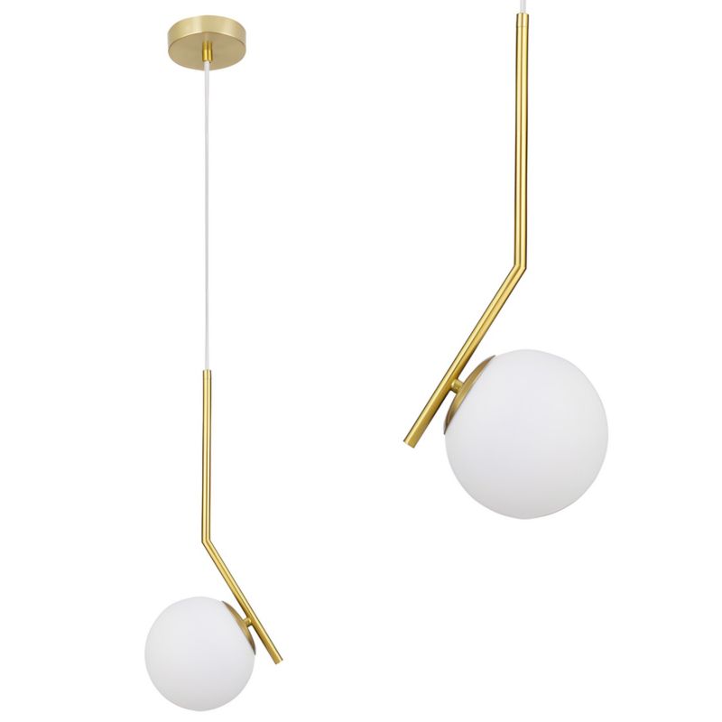 Lampa Sufitowa Wisząca Toolight G106-1W Złoty Biały