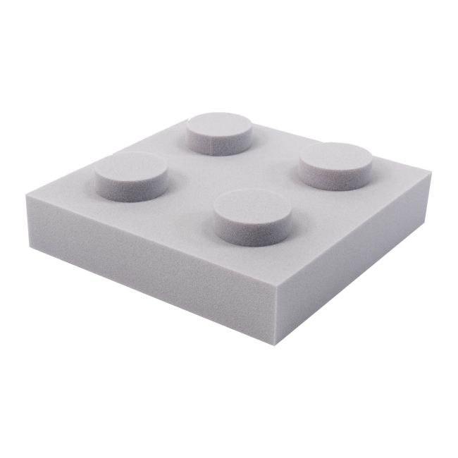 Panel dekoracyjny klocek 250 x 250 x 70 mm biały