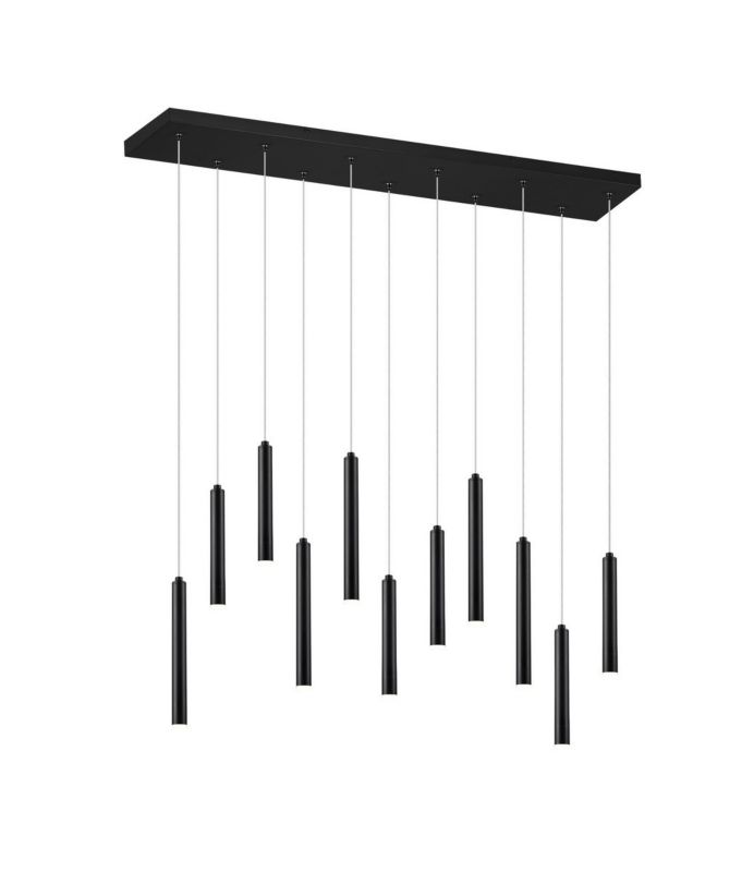 Lampa sufitowa wisząca Trio Tubular czarno-biała wym: 150 x 115 x 15 cm wbudowany LED 2.5W 1 szt.