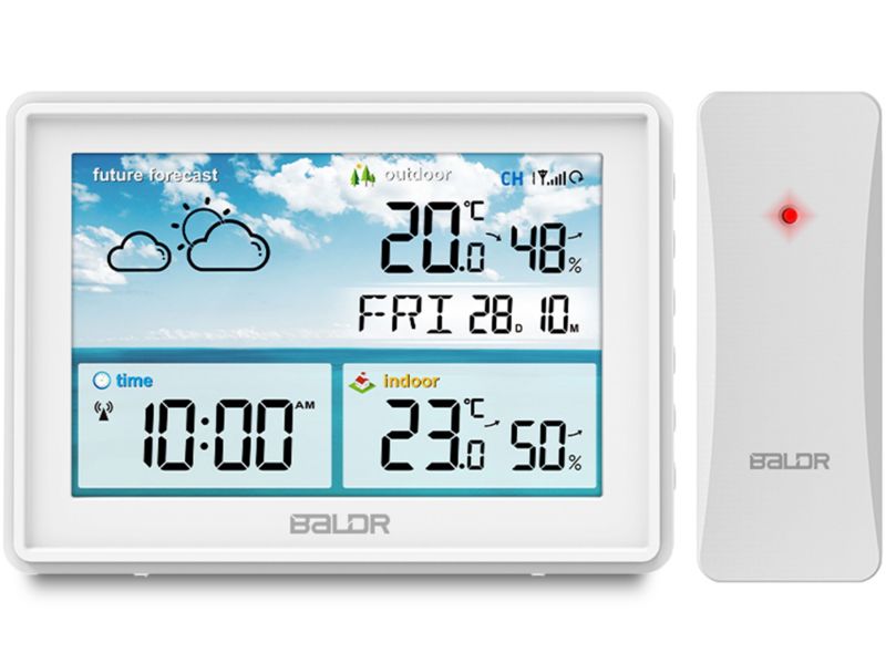 Bezprzewodowa stacja Berdsen pogody pogodowa higrometr 1szt.