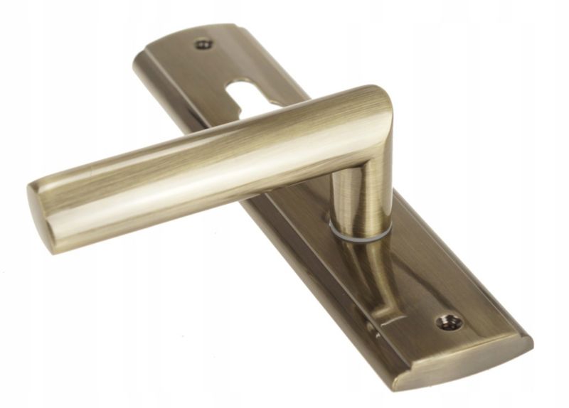 Klamka Drzwiowa FEINZ 72 Mm Wkład Patyna Lewa Zewnętrzna Uniwersalna 1 szt.