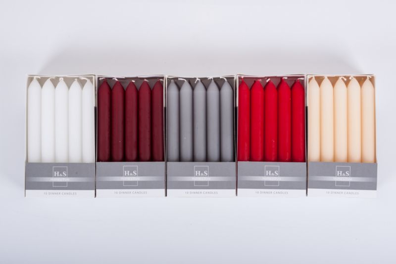 Świeca stołowa Direct Home and Garden 20 x 170 mm czerwona