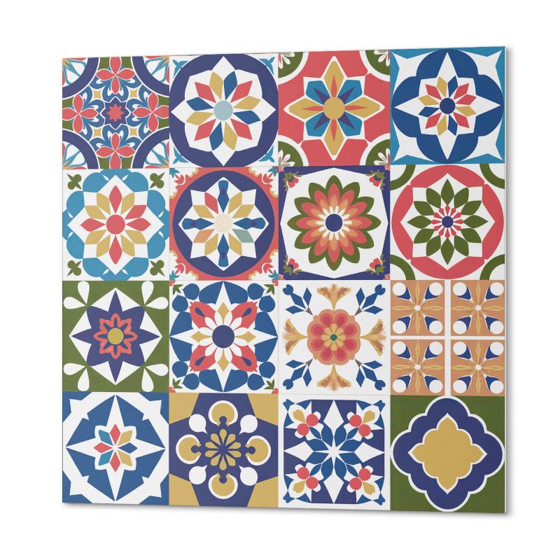 Komplet Kafelków PCV ArtPrintCave 20x20 cm Wzory mozaikowe w kwadratach 20 szt.