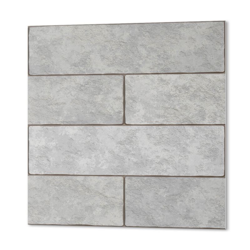 Komplet Kafelków PCV ArtPrintCave 30x30 cm Wzór cegieł w układzie 3D 9 szt.