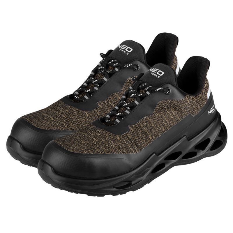 Półbuty robocze NEO TOOLS S1 SR FO stalowy podnosek, strefy odblaskowe rozmiar 46, 1 para