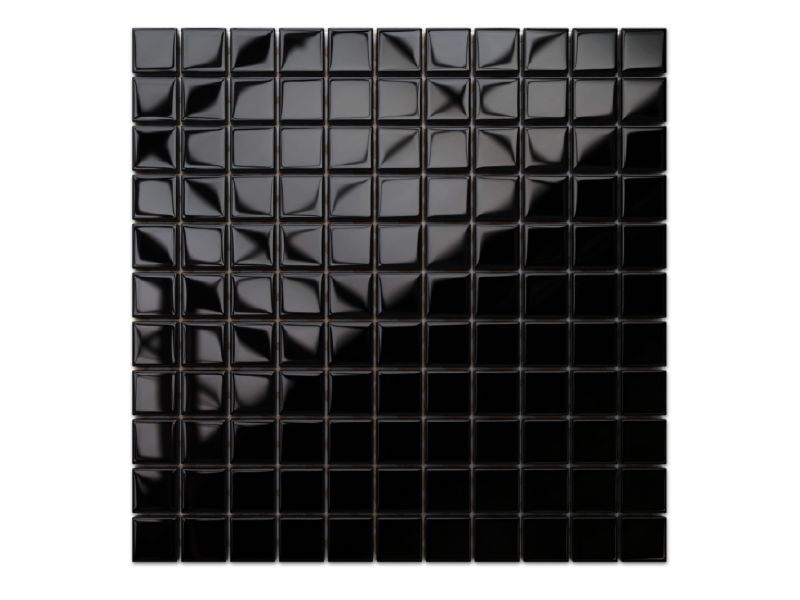 Mozaika szklana Ilcom czarna nero 30x30cm 1 szt.