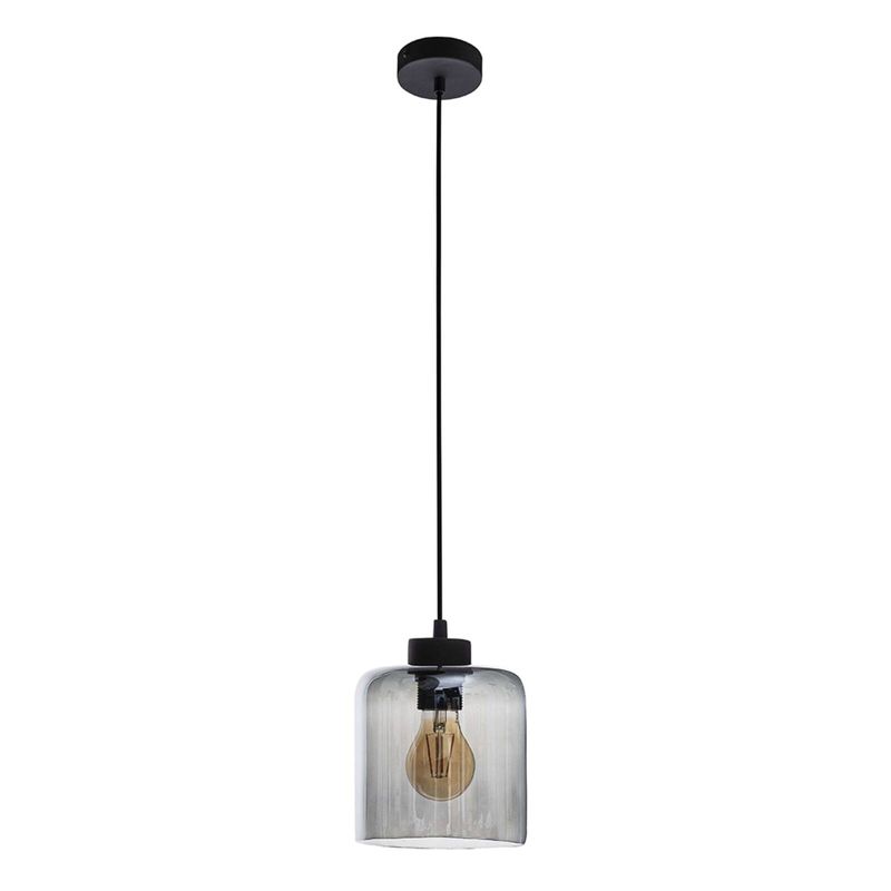 Lampa wisząca TK Lighting Sintra 60W grafit/czarna E27 szkło 230V IP20 1 szt.