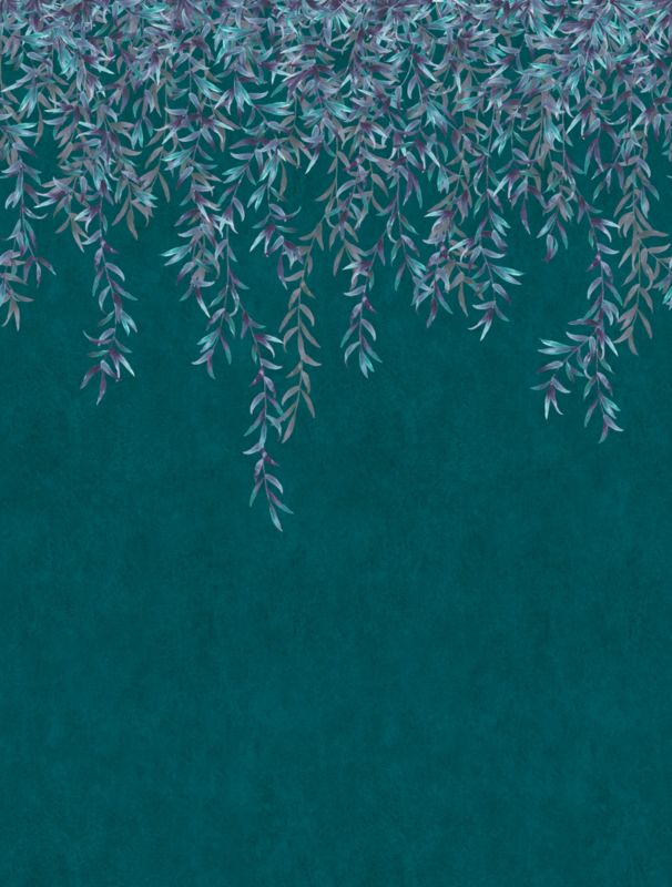 fototapeta Sanders & Sanders przejrzeć petrol blue 212 x 280 cm - 1 rol.