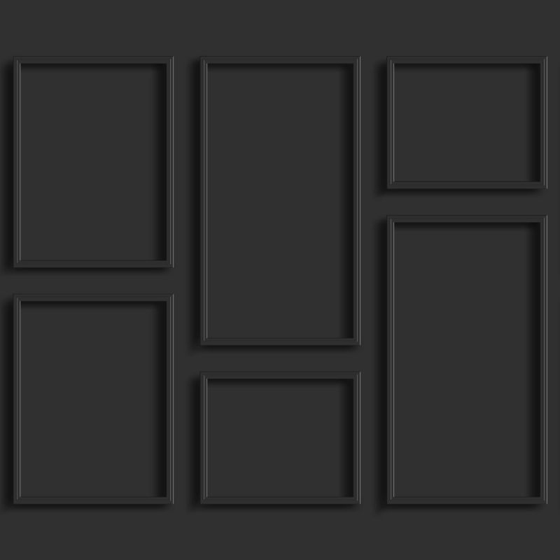 fototapeta ESTAhome panele ścienne czarnym 300 x 300 cm - 1 rol.