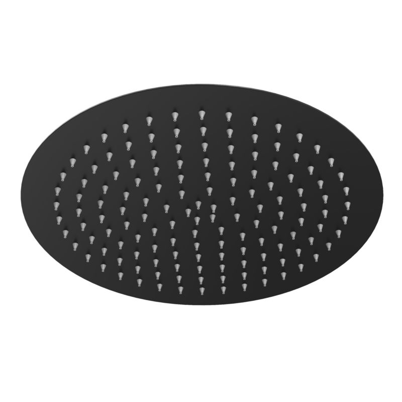 Deszczownica natryskowa prysznicowa okrągła Granitan slim czarna 30 cm 1 szt.