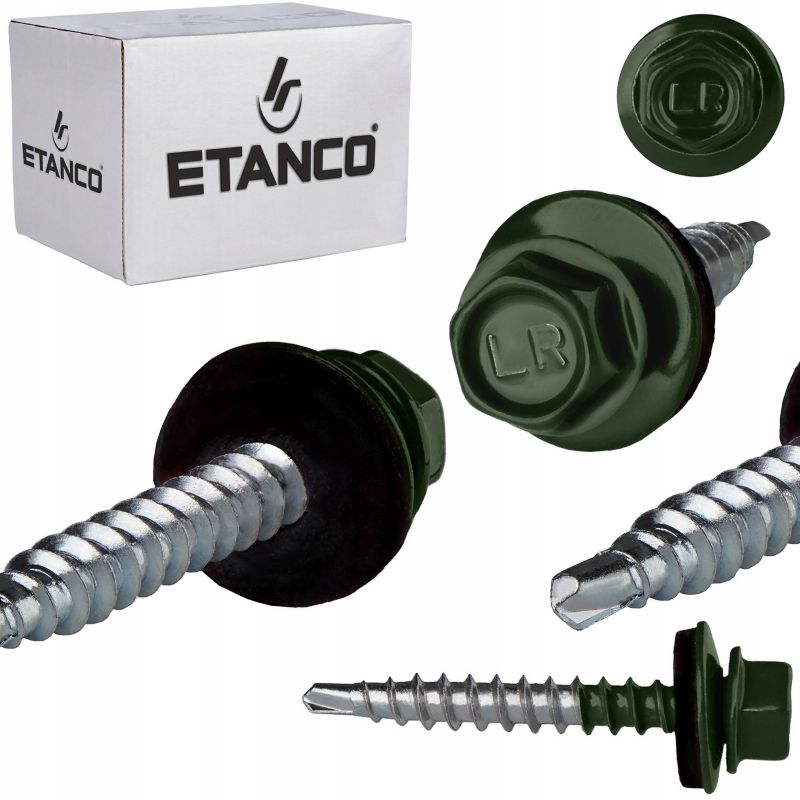 Wkręty Farmerskie Etanco 4,8X35mm Ral 6020 250 szt.