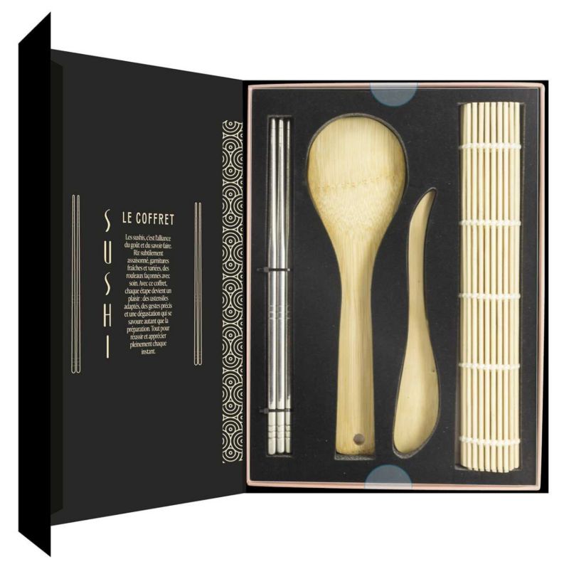 Zestaw Do Serwowania Sushi Umami Howhomely Bambus Stal Nierdzewna 1 Zest.
