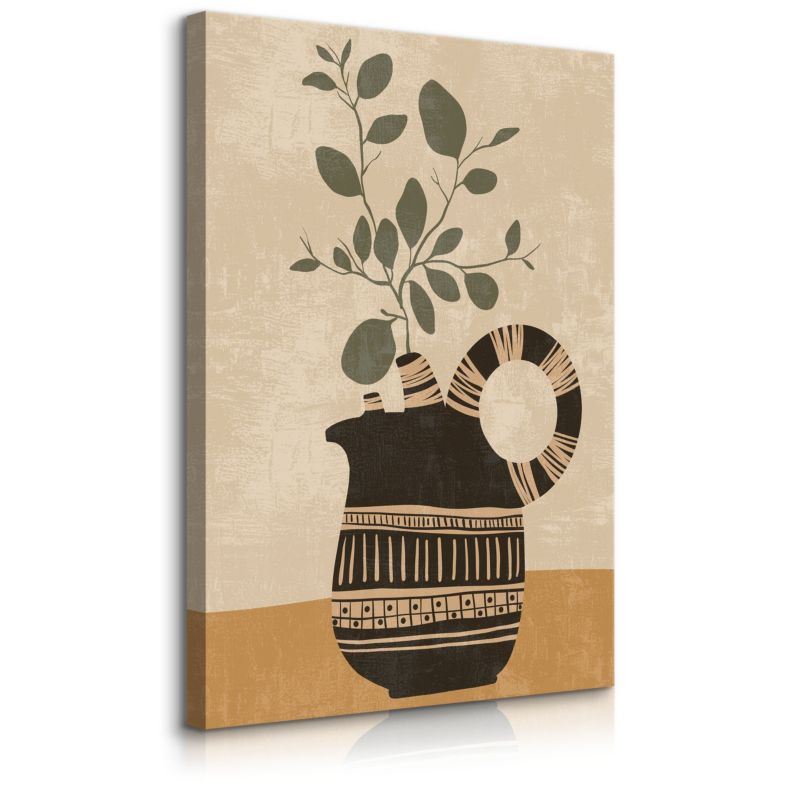 Obraz Muralo Liście Gałązki Martwa Natura Minimalizm Styl Boho 20x30 cm 1 szt.