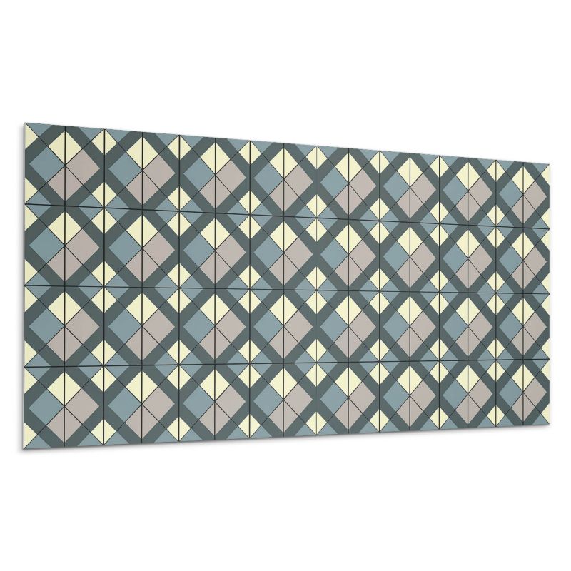 Kafelki samoprzylepne Wallfluent 60x30 cm Wzór geometryczny w kratkę 6 szt.