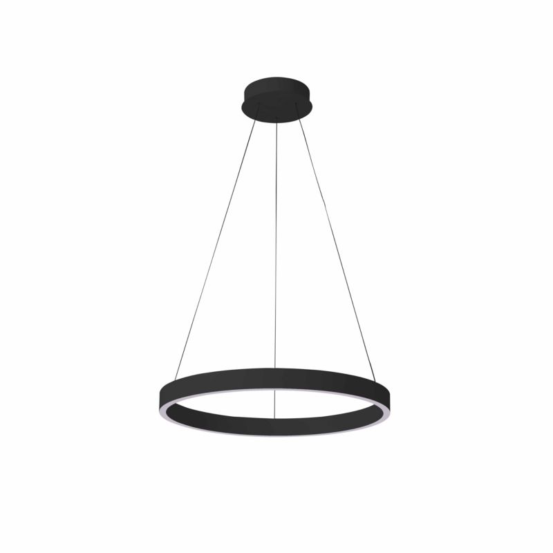 Lampa wisząca dwustronna obręcz Italux Brasco Up Down czarna LED 60W 3000-4000K 4500lm IP20- 1 szt.