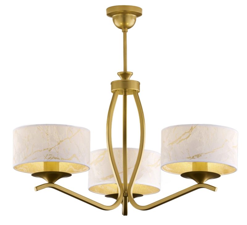 Lampa sufitowa Jupiter KASZMIR złota 3xE27x40W IP20 - 1 szt