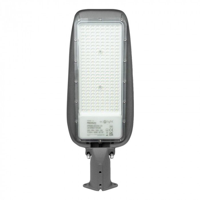 Lampa uliczna Ecolight Place I Ulice szara LED 150W 4000K 19500lm IP65 wym: 55,2 x 21,2 x 8,4 cm - 1 szt.
