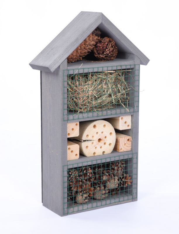 Hotel dla owadów MODO24 mega duży 47 cm impregnacja szara 1 szt.