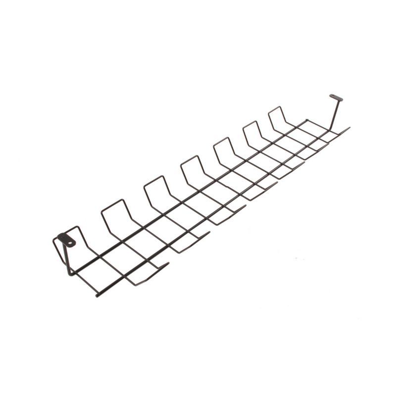 Prowadzenie poziome kabli organizer podblatowy Hakner 700mm czarny - 1 szt.
