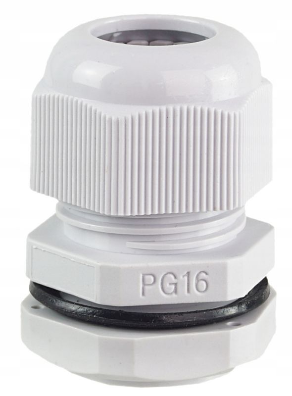 Dławik z gwintem E P Elektro-Plast PG-16 IP68 szary