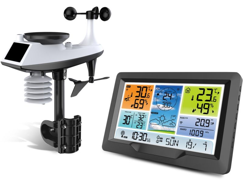 Bezprzewodowa stacja Berdsen pogodowa higrometr 1szt.