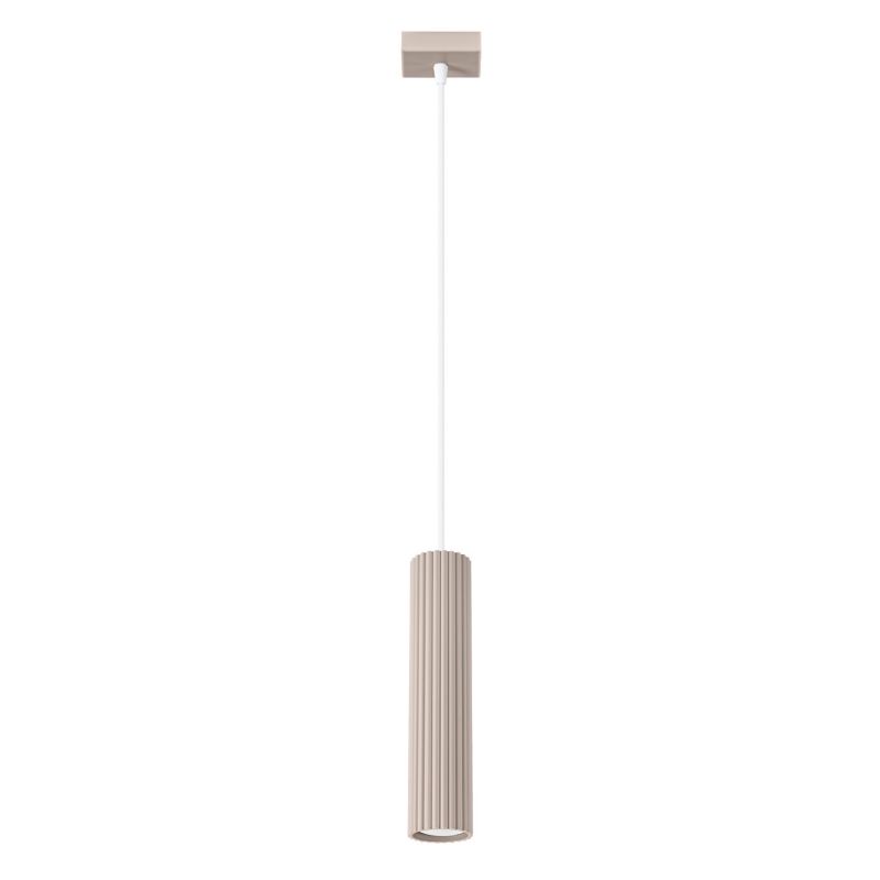 Lampa wisząca Sollux Lighting KARBON taupe 1xGU10x10W wym:118x8x8cm IP20 -1 szt.