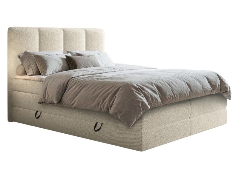 Łóżko kontynentalne MIRJAN 24 Point 160x200 beżowy 1 szt.