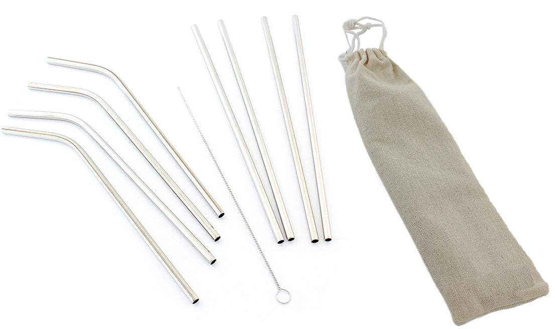 Słomki Metalowe Rurki Zestaw 10 AG371A - Henryx24