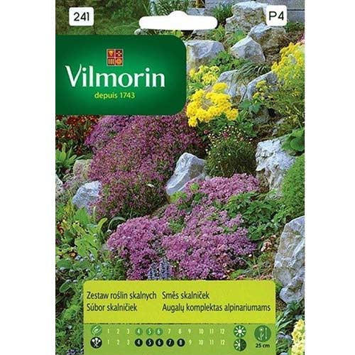 1 szt, Zestaw roślin skalnych Vilmorin - Nasiona: Ilość w opakowaniu: 2 g