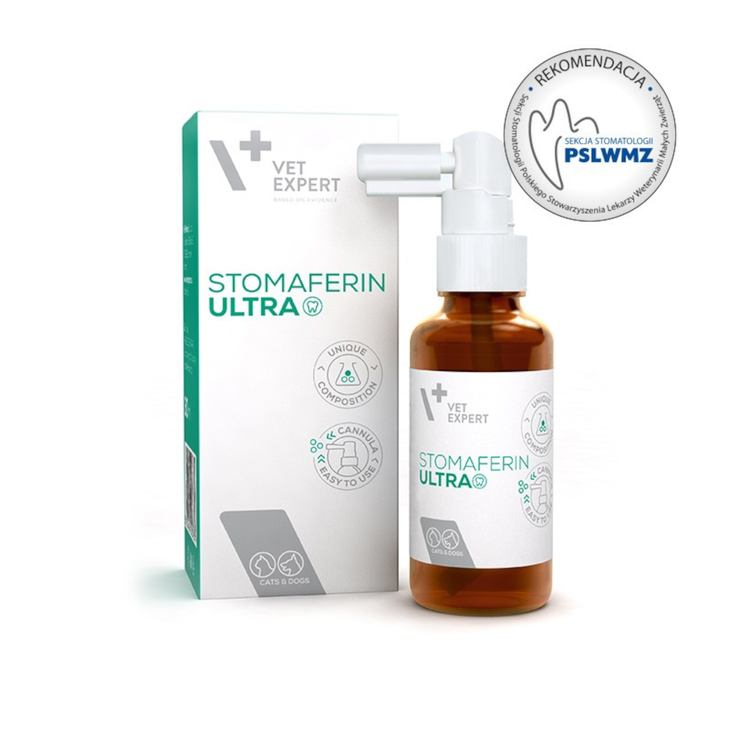 VET EXPERT STOMAFERIN ULTRA – specjalistyczny preparat do jamy ustnej dla psów i kotów 30 ml