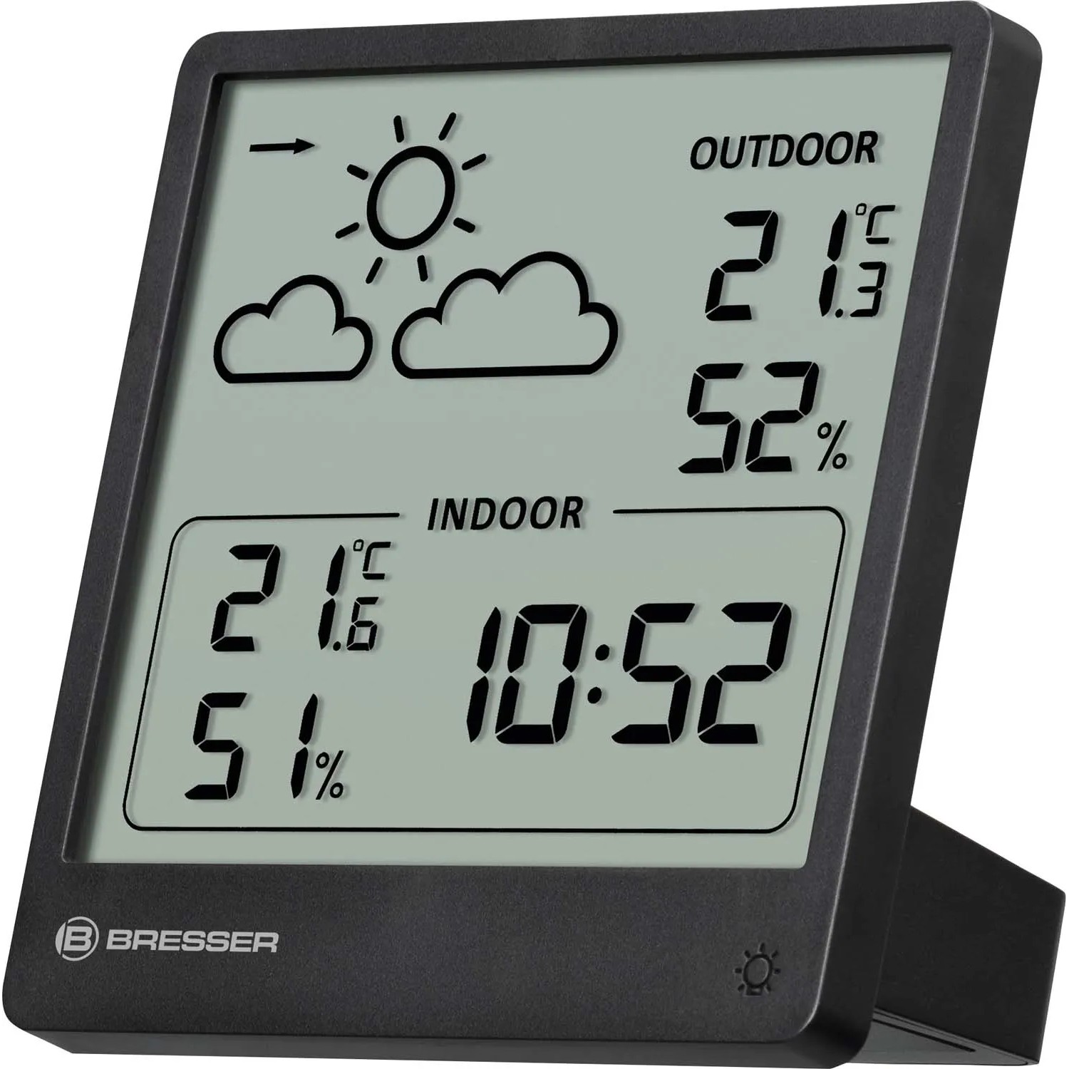 BRESSER Cyfrowa stacja pogodowa 93x90x44mm