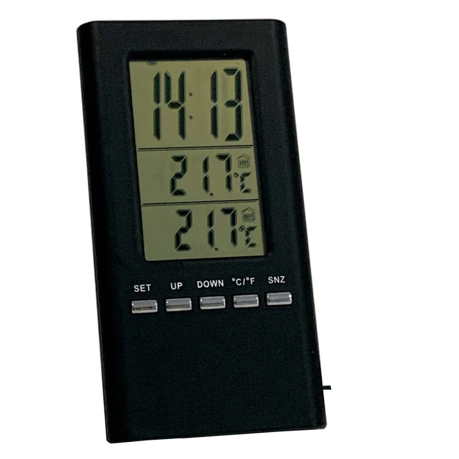 Stacja pogodowa wewnętrzna/zewnętrzna przewodowa czarna