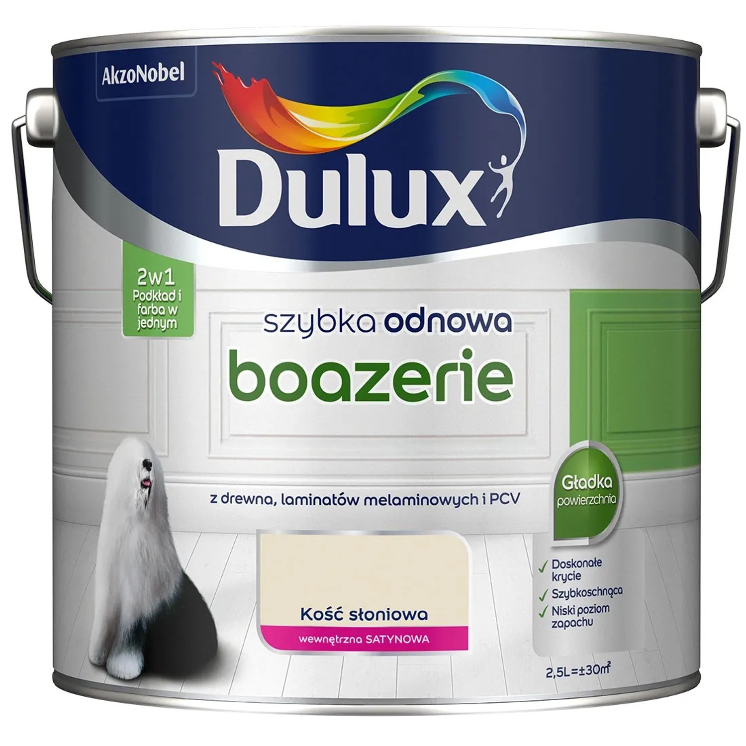 Dulux Szybka Odnowa Boazerie kość słoniowa 2,5 L