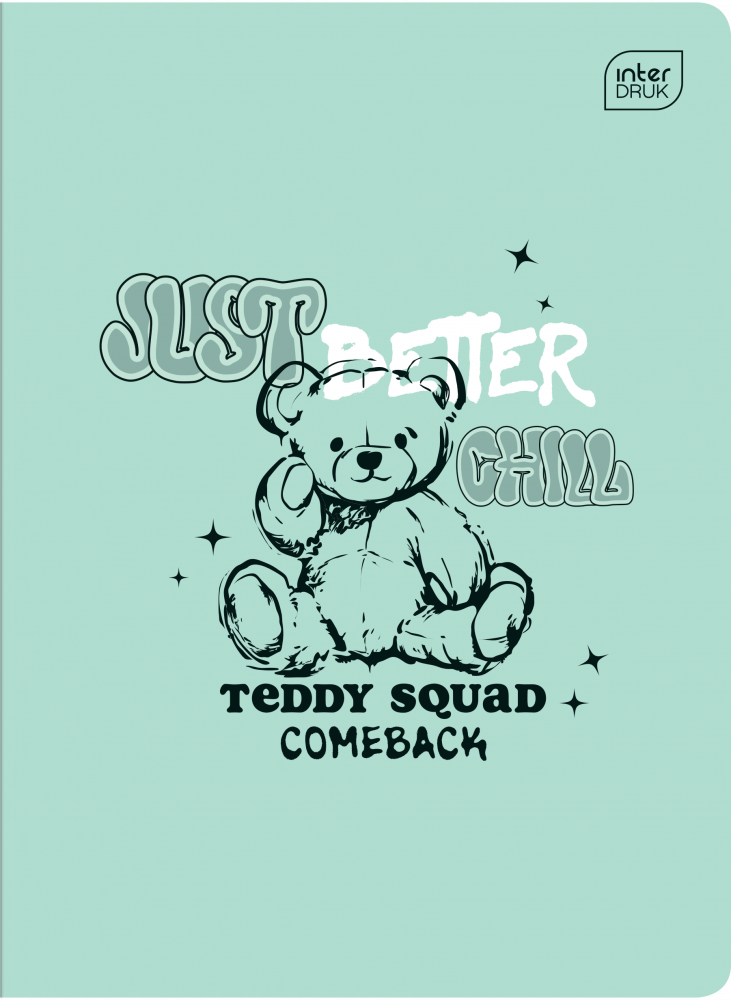 Zeszyt w kratkę Interdruk UV Girls, A5, 60 kartek, mix wzorów