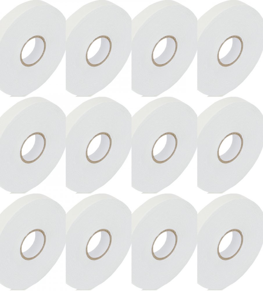 12x Taśma montażowa dwustronna Grand, 12mm x 3m, biały