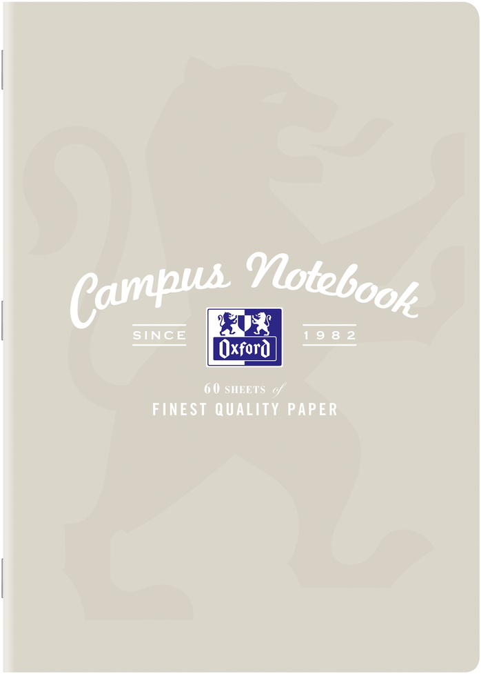 Zeszyt w kratkę Oxford Campus, A4, miękka oprawa, 60 kartek, mix kolorów pastelowych
