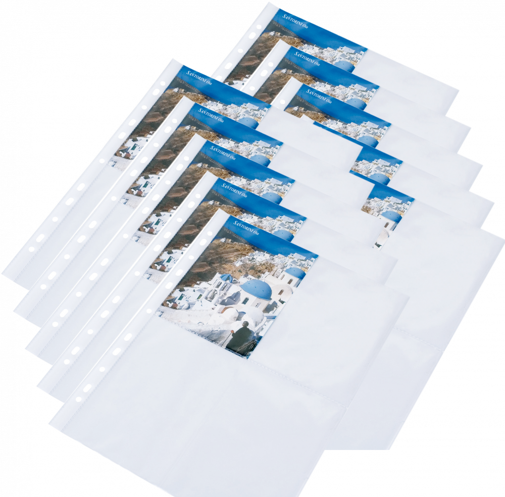 50x Koszulka krystaliczna na zdjęcia Donau, A4, 60 μm, 1 sztuka, transparentny