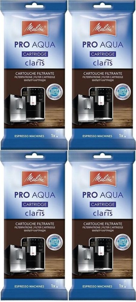4x Filtr do ekspresów automatycznych Melitta Pro Aqua, 1 sztuka