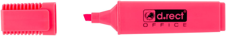 Zakreślacz D.Rect, 1127, ścięta, 5mm, różowy