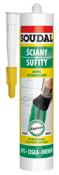 Uszczelniacz Akrylowy EXPRESS biały 280ml SOUDAL