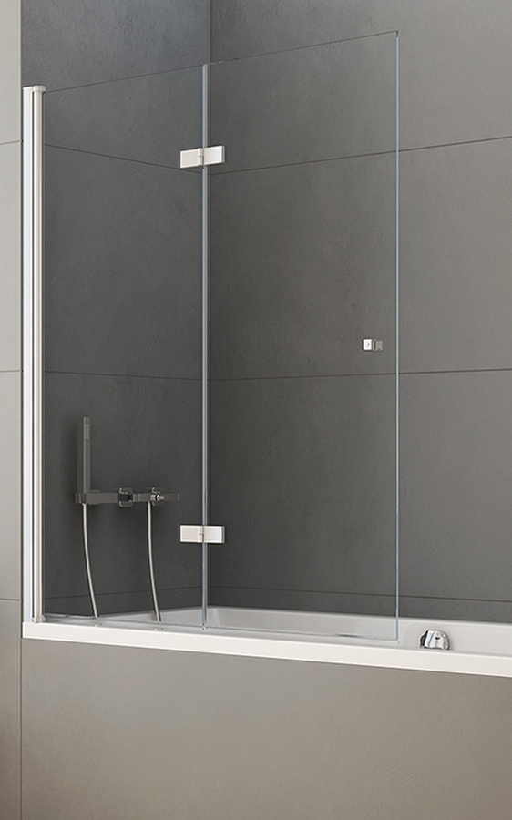 New Trendy New Soleo parawan nawannowy 100 cm 2-częściowy lewy szkło przezroczyste P-0028