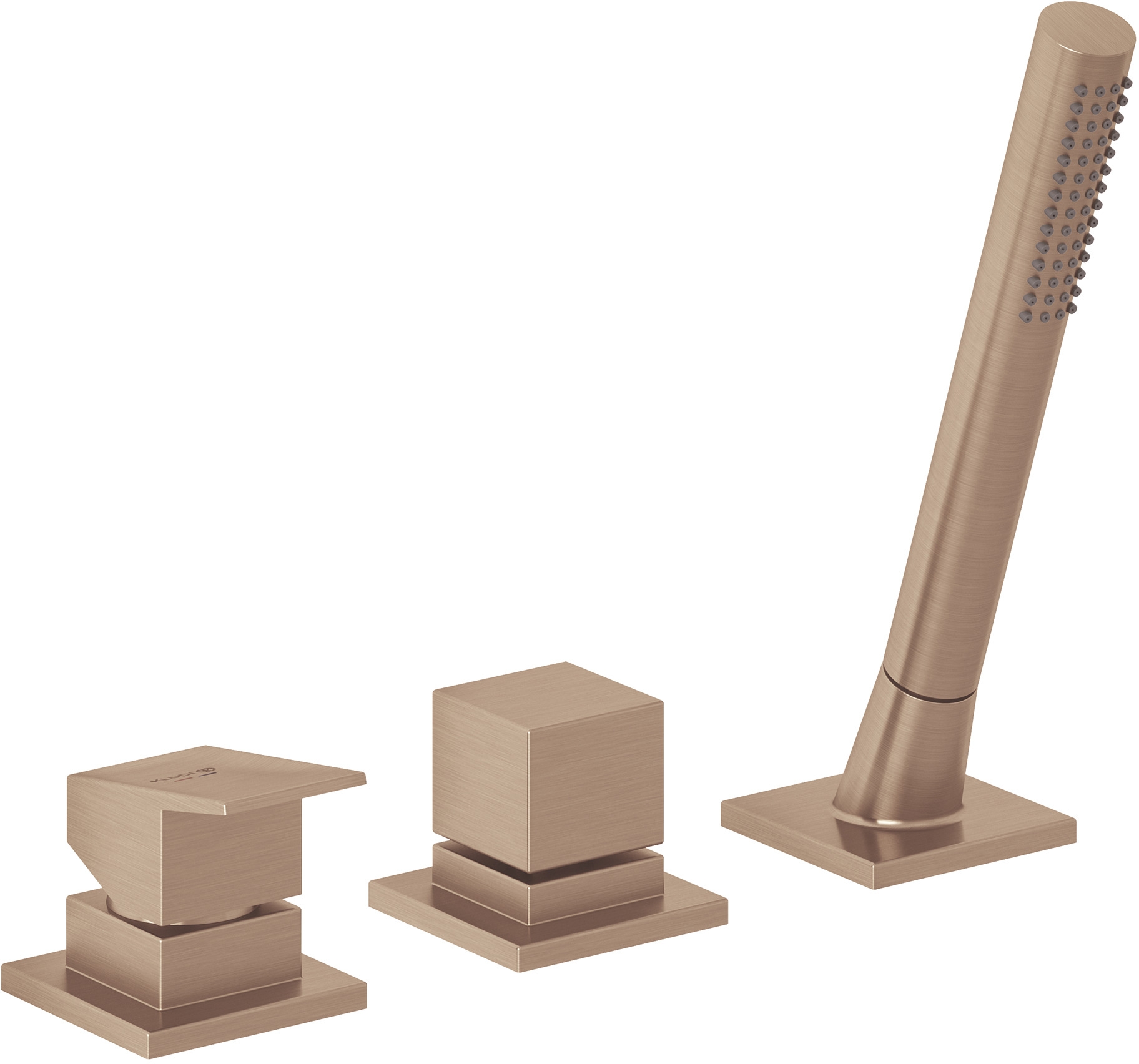 Kludi Decus bateria wannowo-prysznicowa nawannowa brąz szczotkowany 54447N175